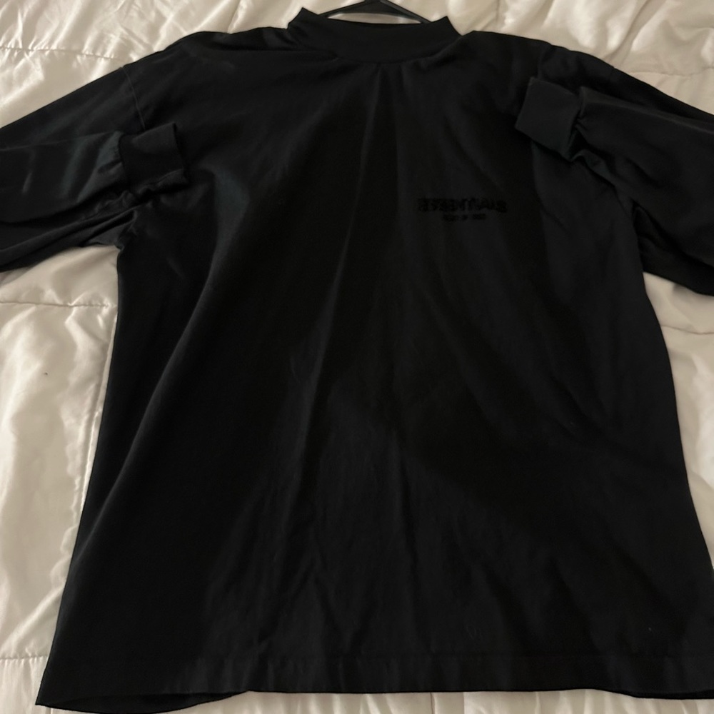 ESSENTIALS mock neck long sleeve top